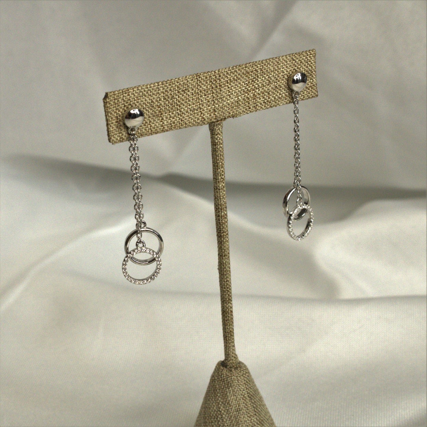 Chain and Circle Earrings